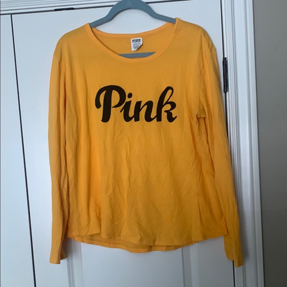 Pink Yellow Long Sleeve Shirt